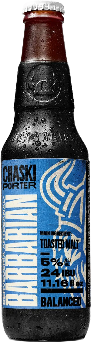 botella de cerveza barbarian Chaski Porter