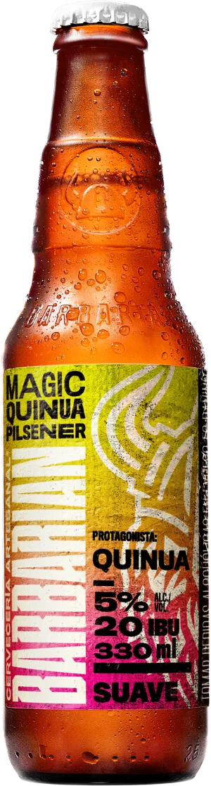 botella de cerveza Barbarian Magic quinua Pilsener 